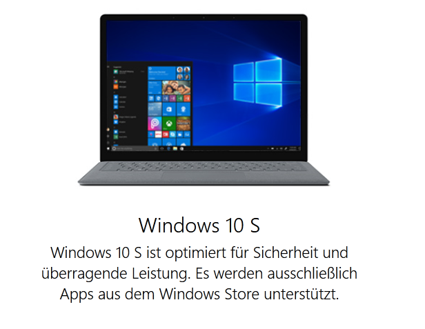 Windows 10 S: Eine Chance für den Windows Store