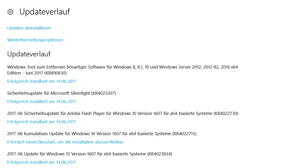 Patch Dienstag Updates im Juni für Windows 10 und Windows 10 Mobile Verfügbar