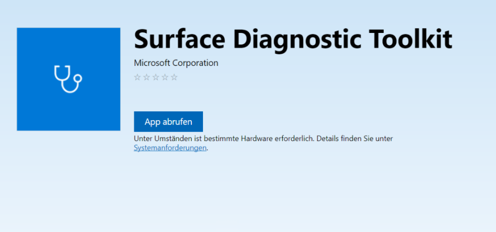 Neu im Store: Surface Diagnostic Toolkit für Surface Laptop