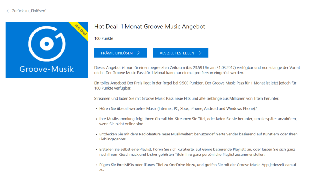 Hot Deal: Groove Music Pass für 3 Monate *Update*