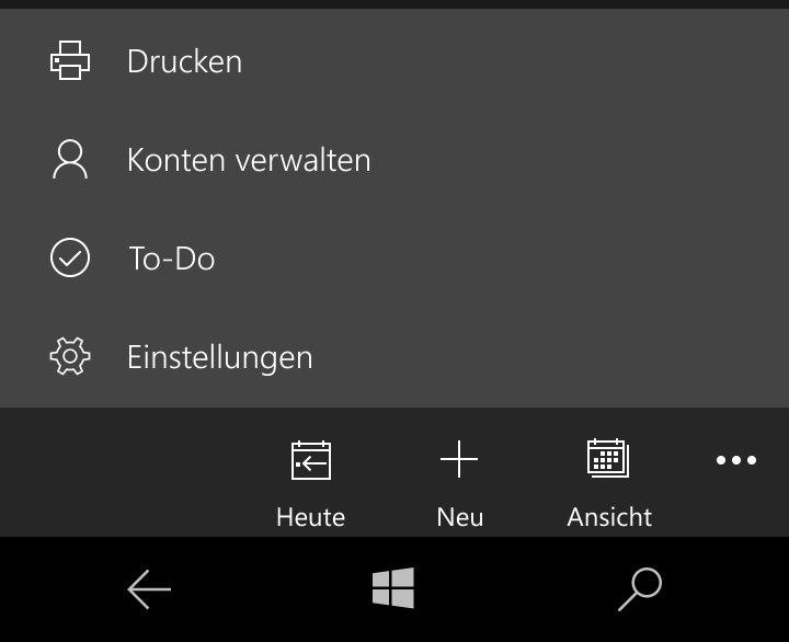 App Update: Outlook Kalender für Windows 10 Mobile