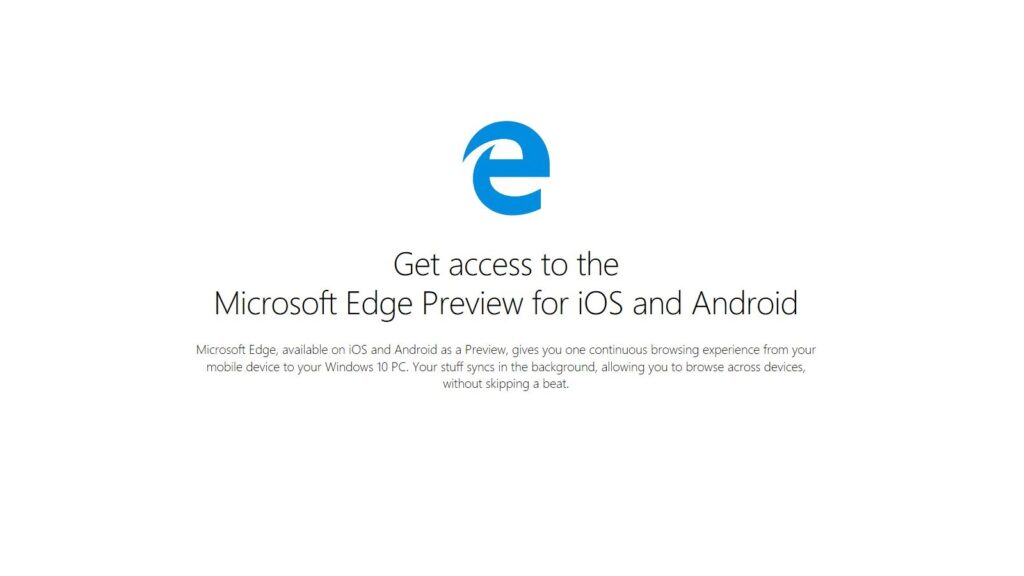 Microsoft Edge: iOS Beta für jedermann verfügbar