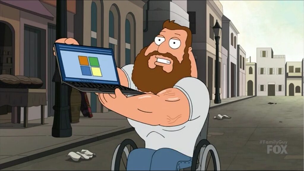 Family Guy Präsentiert Microsoft Surface