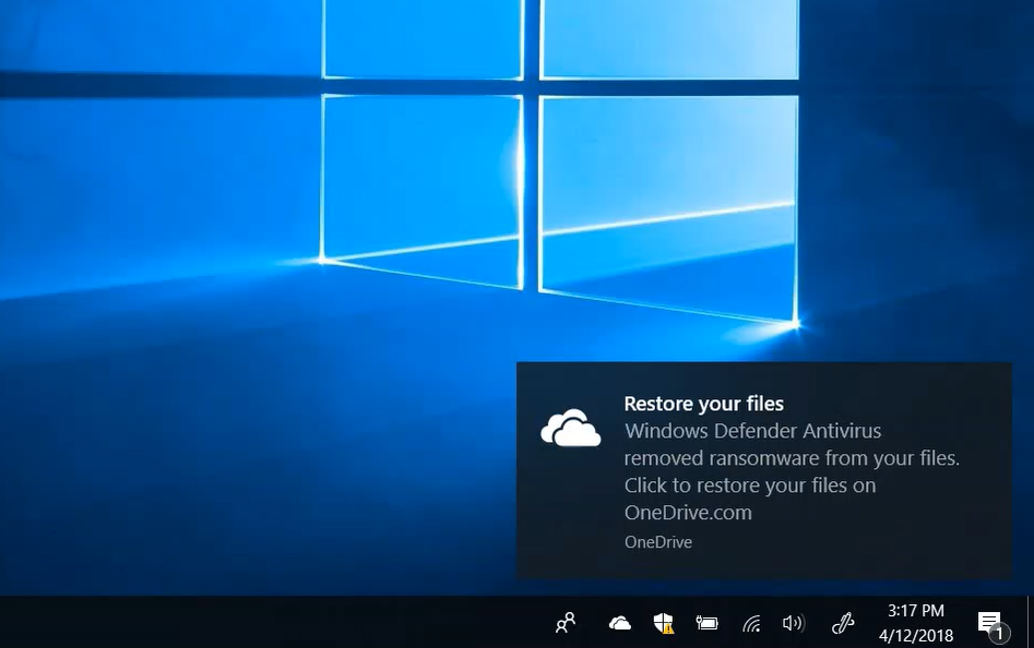 OneDrive Files Restore wird im Windows Defender integriert