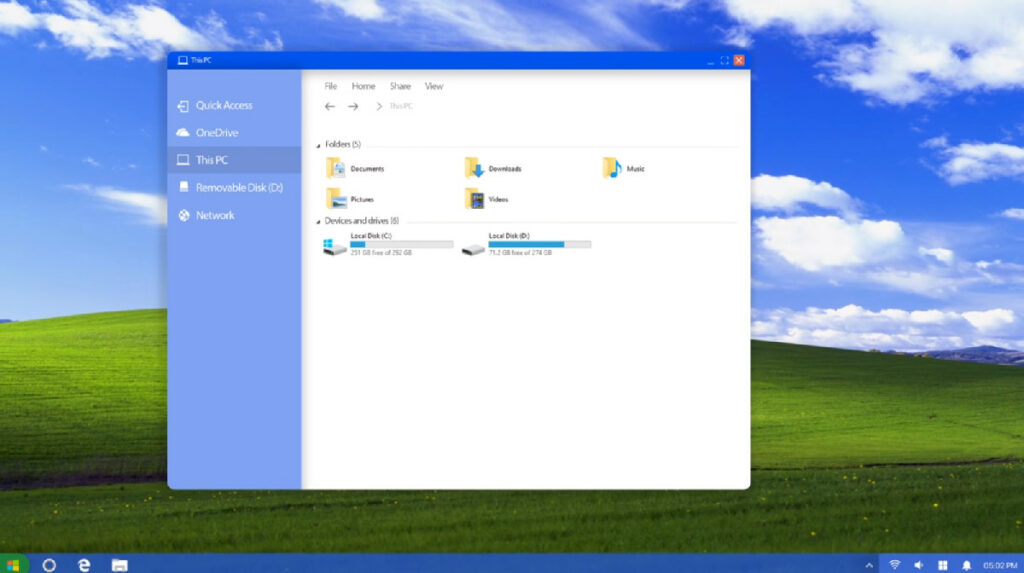 Windows XP 2018 Edition Konzeptart von Kamer Kaan Avdan’s