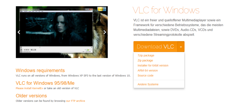 Windows 10 ARM: VLC stellt ARM Version zum Download bereit