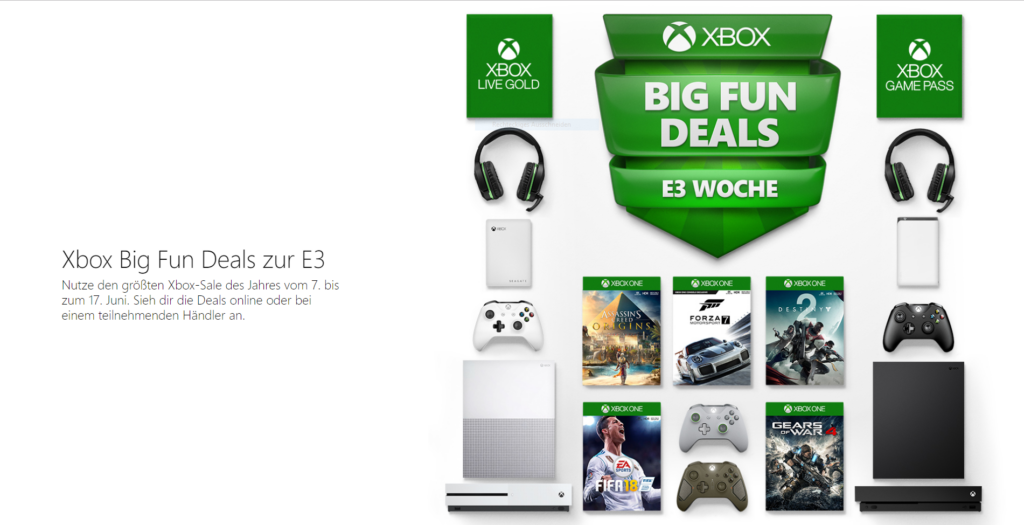 Die Xbox Big Fun Deals zur E3 sind da