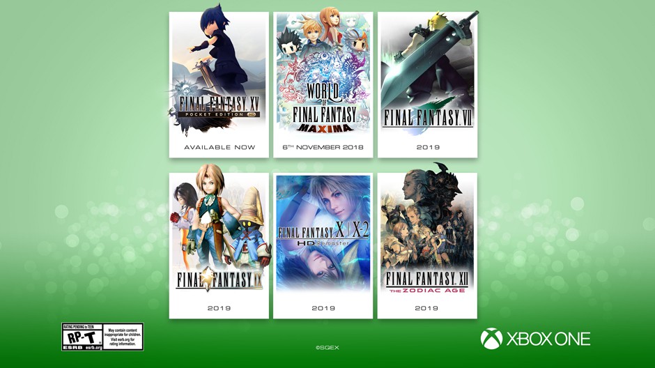Square Enix kündigt mehrere Final Fantasy Teile für Xbox One an