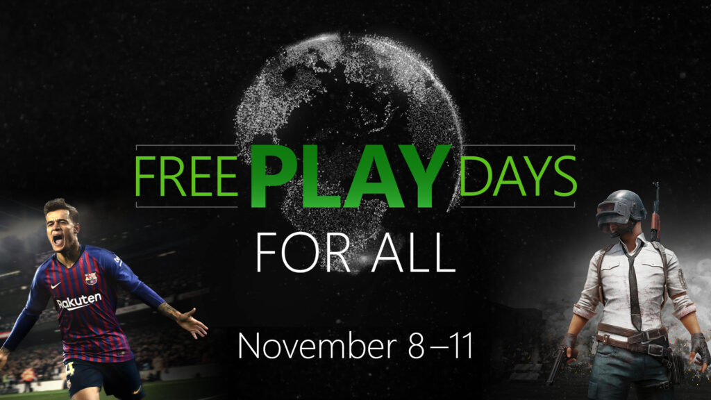 Free Play Days dieses Wochenende für alle Xbox Nutzer mit PUBG und PES 2019