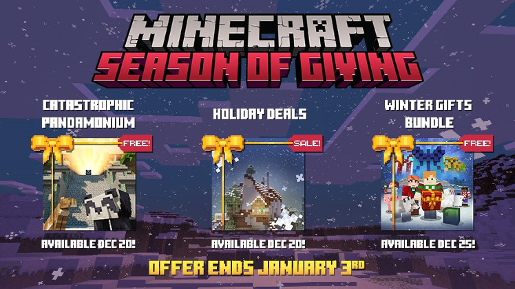 Minecraft Season of Giving: Geschenke zu Weihnachten