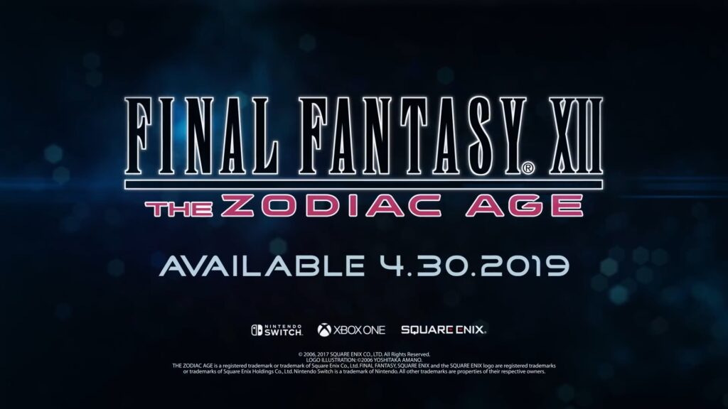 Neuer Trailer zu Final Fantasy XII The Zodiac Age veröffentlicht und mehr
