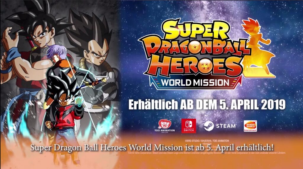 Neuer Trailer zu SUPER DRAGON BALL HEROES WORLD MISSION veröffentlicht