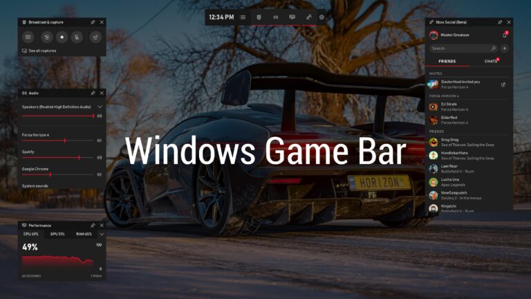 Windows Game Bar 2019 Title
