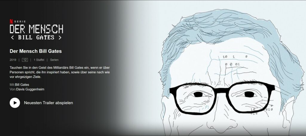 Der Mensch < Bill Gates > Netflix Dokumentation nun veröffentlicht