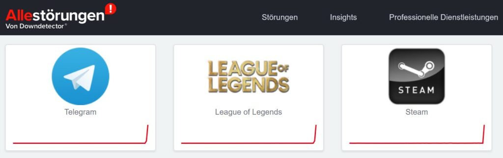 Telegram, Steam und League of Legends: Nutzer berichten über Server Probleme
