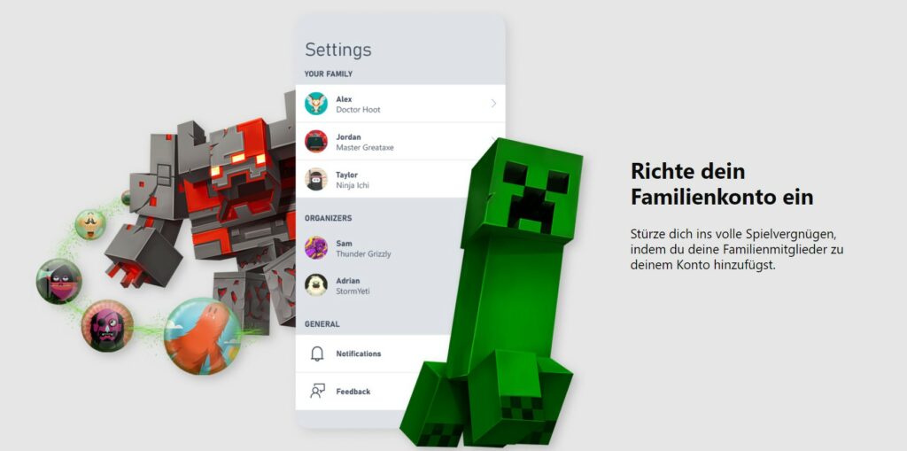 Xbox Family Settings-App steht für IOS und Android zur Verfügung