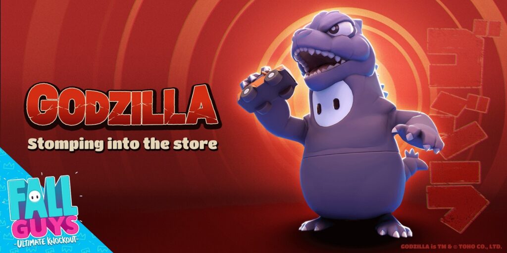 Monströser Neuzugang in Fall Guys – Godzilla wird am 3. November zum Jelly Bean