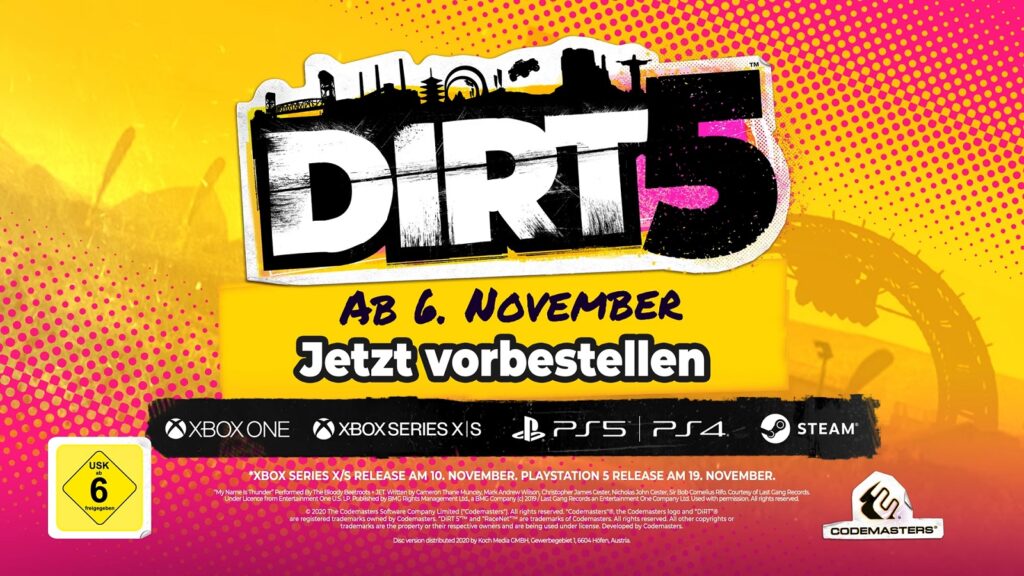 Dirt 5 - Der Offroad-Racer zeigt sich mit offiziellen Launch-Trailer
