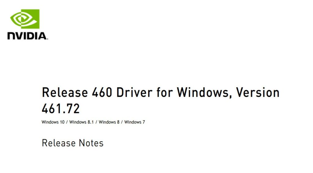 Nvidia GeForce Treiber 461.72 WHQL steht zum Download bereit