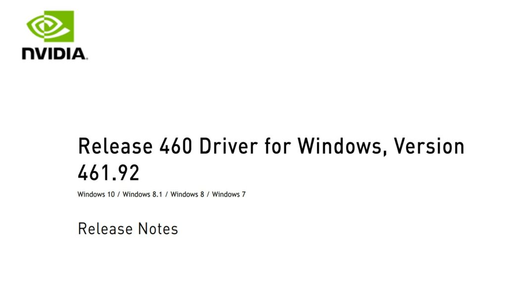 Nvidia GeForce Treiber 461.92 WHQL steht zum Download bereit