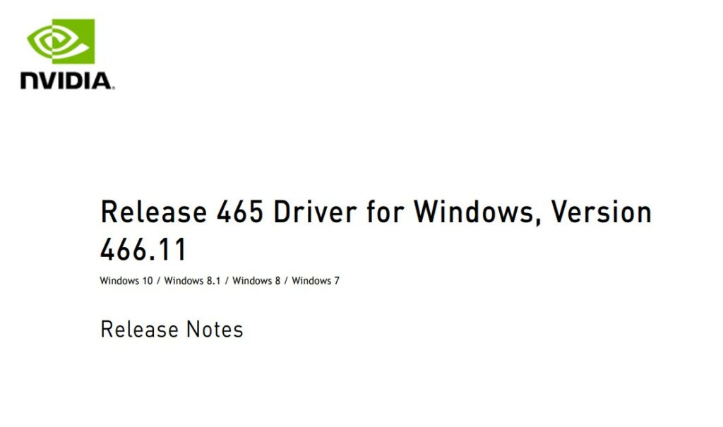 Nvidia GeForce Treiber 466.11 WHQL steht zum Download bereit