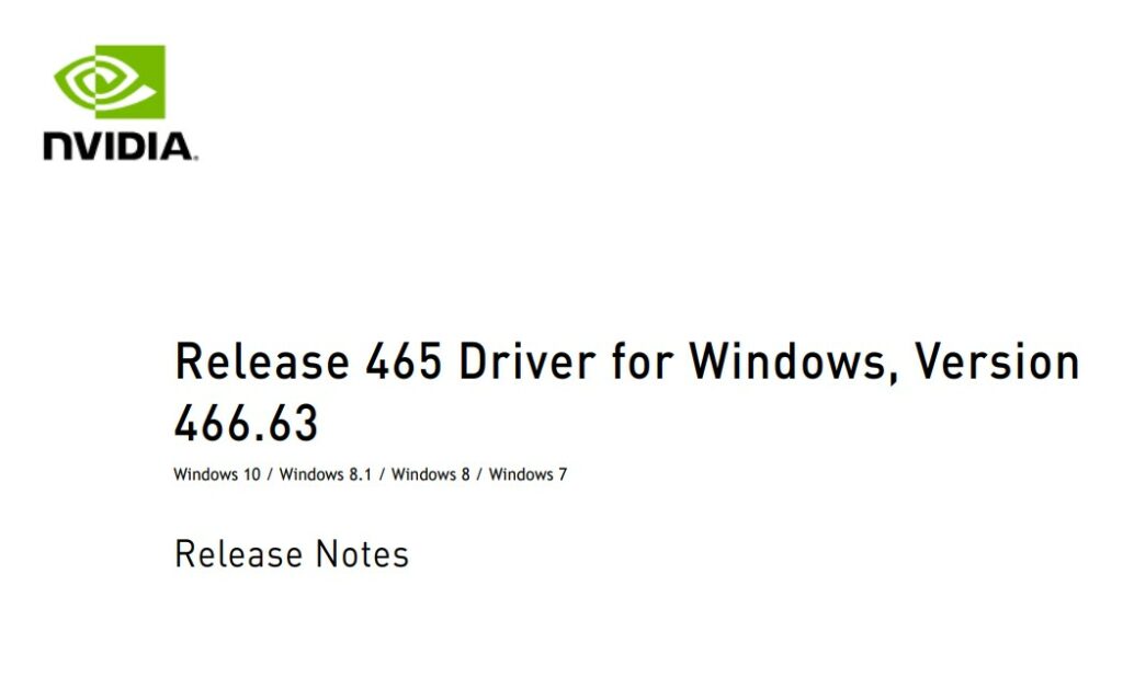 Nvidia GeForce Treiber 466.63 WHQL steht zum Download bereit