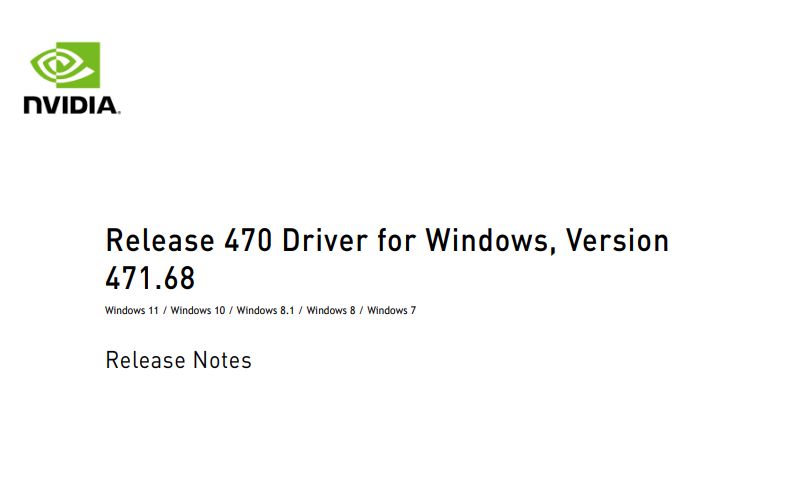 Nvidia GeForce Treiber 471.68 WHQL steht zum Download bereit