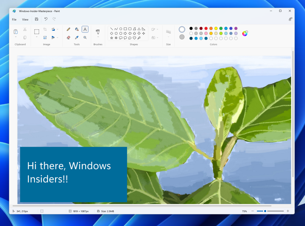 Insider: Microsoft Paint für Windows 11 steht jetzt zum testen im Dev-Kanal bereit
